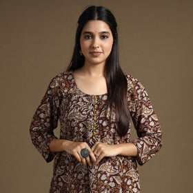 Natural Dyed Cotton A-Line Bagru Print Kurta