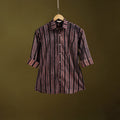 Brown - natural dyed cotton men full sleeve shirt 13