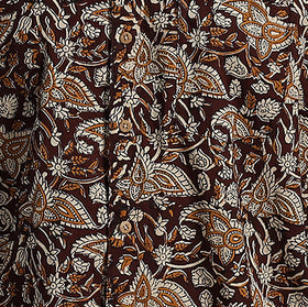 Brown - natural dyed cotton men half sleeve bagru shirt 05