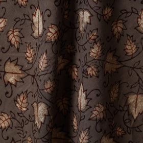 Brown - natural dyed cotton nandana fabric 05 - handcrafted