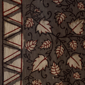 Brown - natural dyed cotton nandana fabric 05 - handcrafted