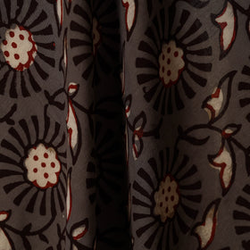 Brown - natural dyed cotton nandana fabric 07 - handcrafted