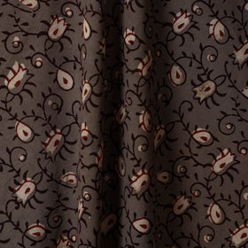 Brown - natural dyed cotton nandana fabric 08 - handcrafted