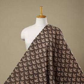 Brown - natural dyed cotton nandana fabric 09 - handcrafted