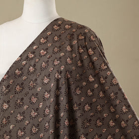 Brown - natural dyed cotton nandana fabric 13 - handcrafted