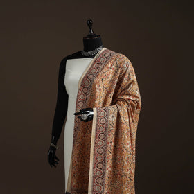 Natural dyed cotton pedana kalamkari dupatta 05