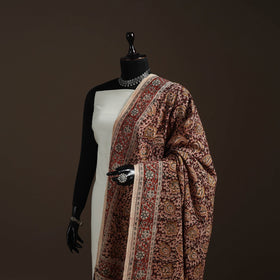 Natural dyed cotton pedana kalamkari dupatta 11