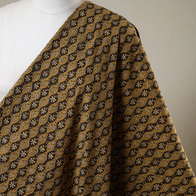 Brown - natural dyed cotton pedana kalamkari fabric 02
