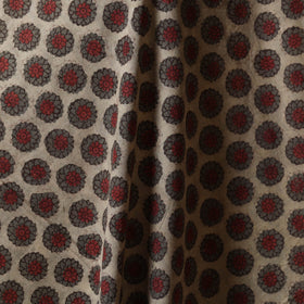 Brown - natural dyed cotton vanaspati bagru fabric 08