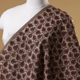 Brown - natural dyed cotton vanaspati bagru fabric 15