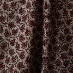 Brown - natural dyed cotton vanaspati bagru fabric 15