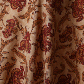 Brown - natural dyed cotton vanaspati bagru fabric 16