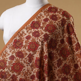 Brown - natural dyed cotton vanaspati bagru fabric 19