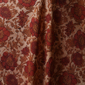 Brown - natural dyed cotton vanaspati bagru fabric 19