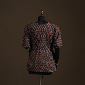Natural dyed hand block ajrakh print patchwork cotton