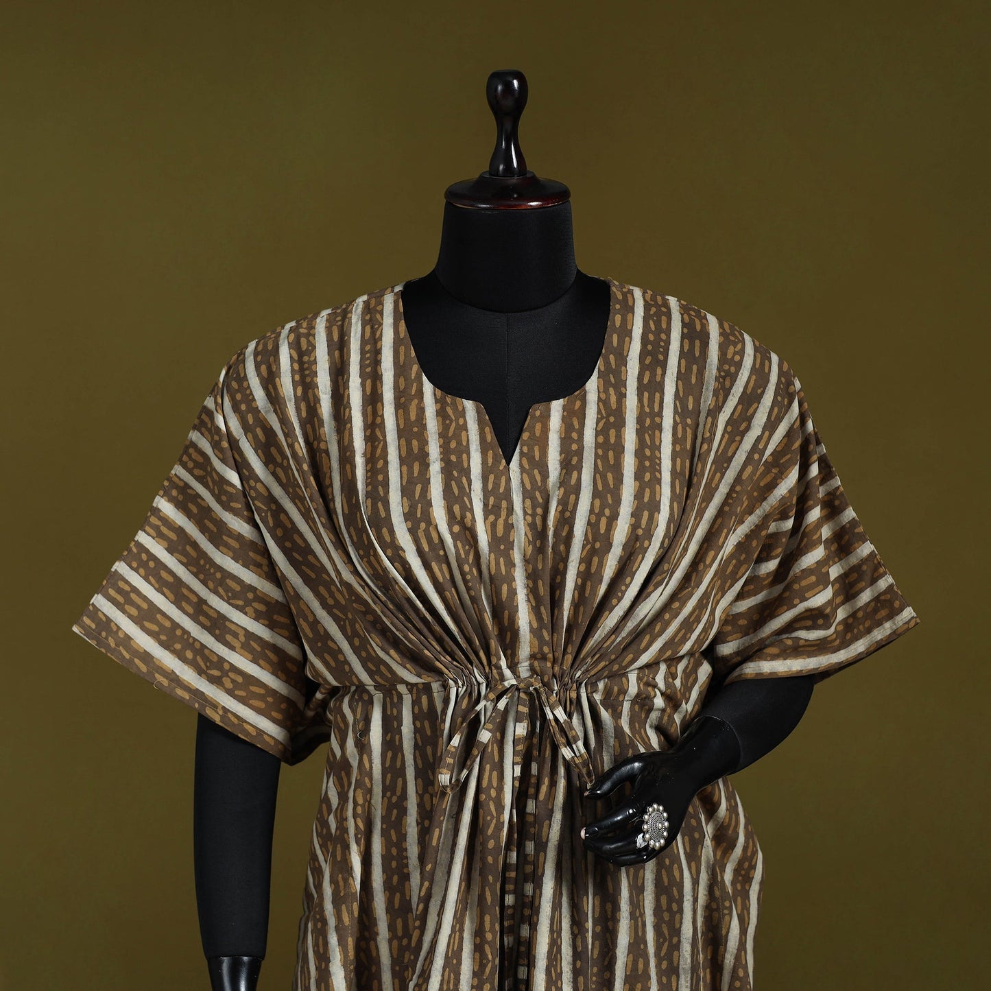 Natural dyed hand akola cotton medium kaftan 79