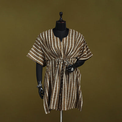 Natural dyed hand akola cotton medium kaftan 79