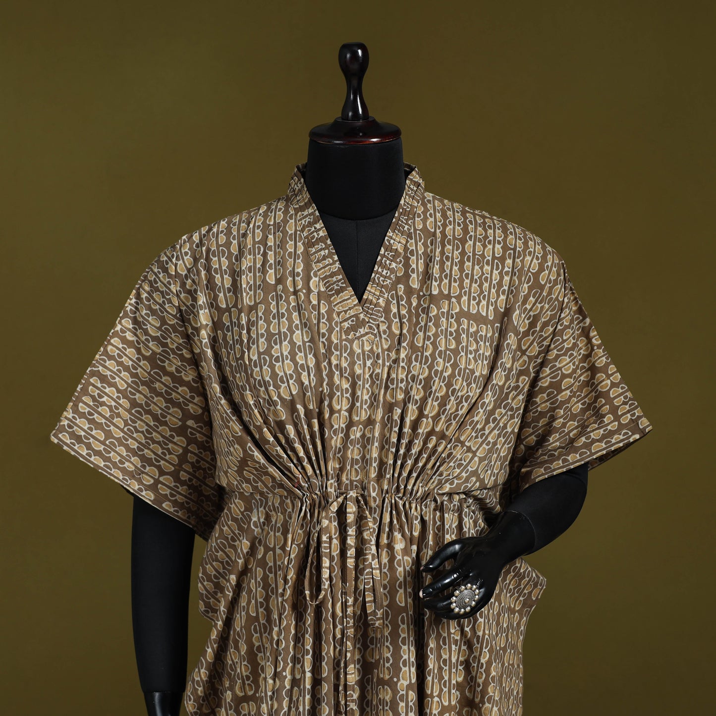 Natural dyed hand akola cotton medium kaftan 83