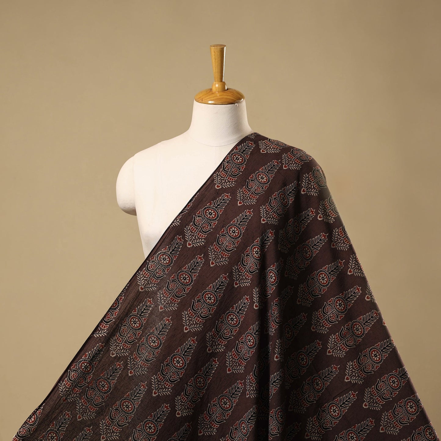 Natural dyed hand cotton fabric 01 - handcrafted