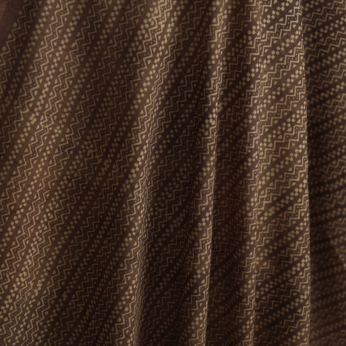Natural dyed hand block cotton ajrakh print fabric 04
