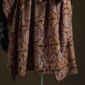 Natural dyed hand block kalamkari print cotton kaftan