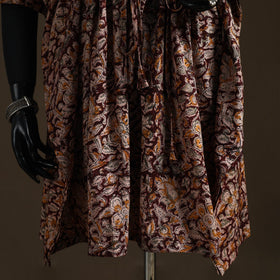 Natural dyed hand block kalamkari print cotton kaftan