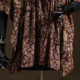 Natural dyed hand block kalamkari print cotton kaftan