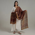 Buy Natural Dyed Hand Block Print Chanderi Silk Bagh Dupatta
