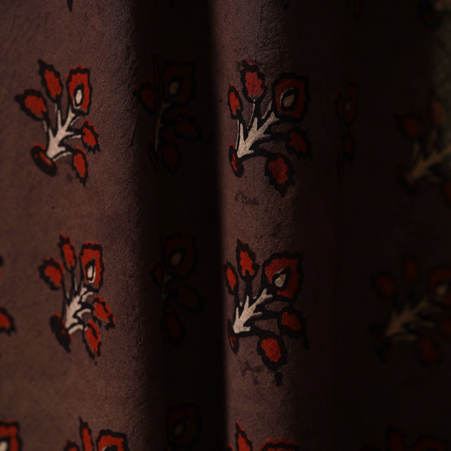 Natural dyed hand cotton fabric 05 - handcrafted