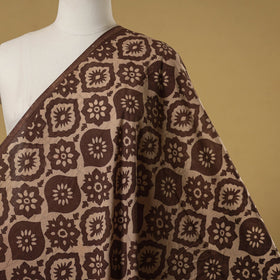 Brown - natural dyed hand cotton fabric 09 - handcrafted