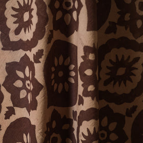 Brown - natural dyed hand cotton fabric 09 - handcrafted