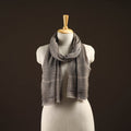 Natural dyed hand printed pure wool akola stole 07