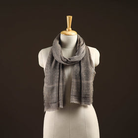 Natural dyed hand printed pure wool akola stole 07