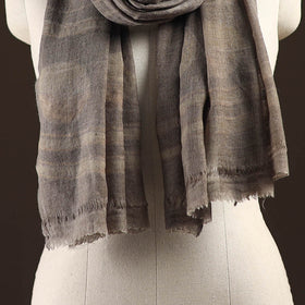 Natural dyed hand printed pure wool akola stole 13