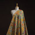 Natural dyed handloom chanderi silk handpainted