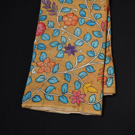 Natural dyed handloom chanderi silk handpainted