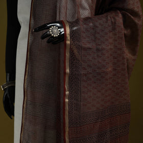 Natural dyed kota doria cotton hand block bagh print
