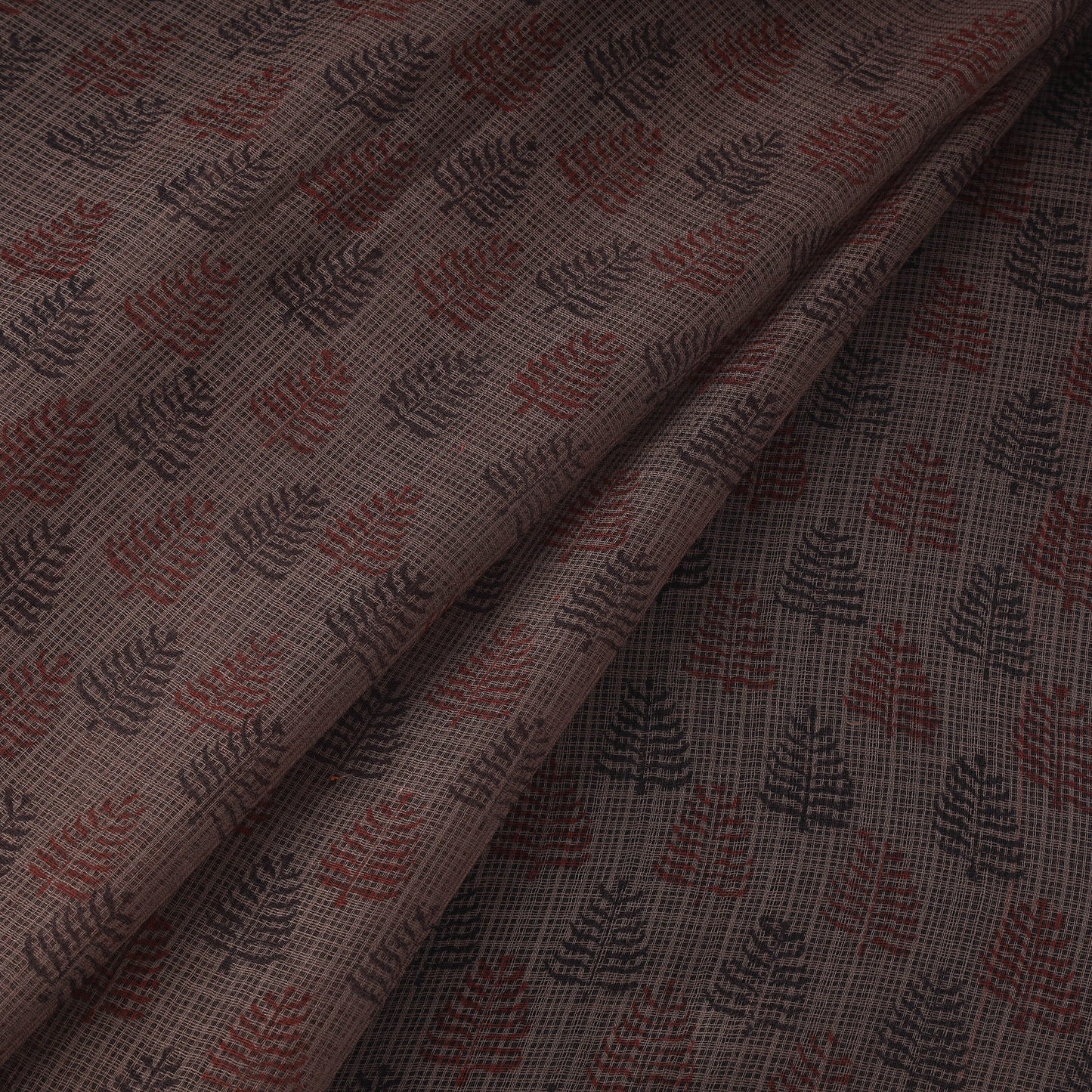 Natural dyed kota doria cotton hand bagh fabric 13