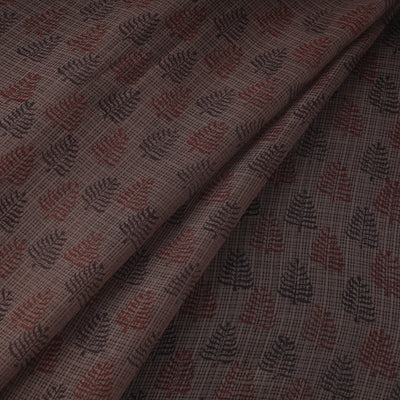 Natural dyed kota doria cotton hand bagh fabric 13