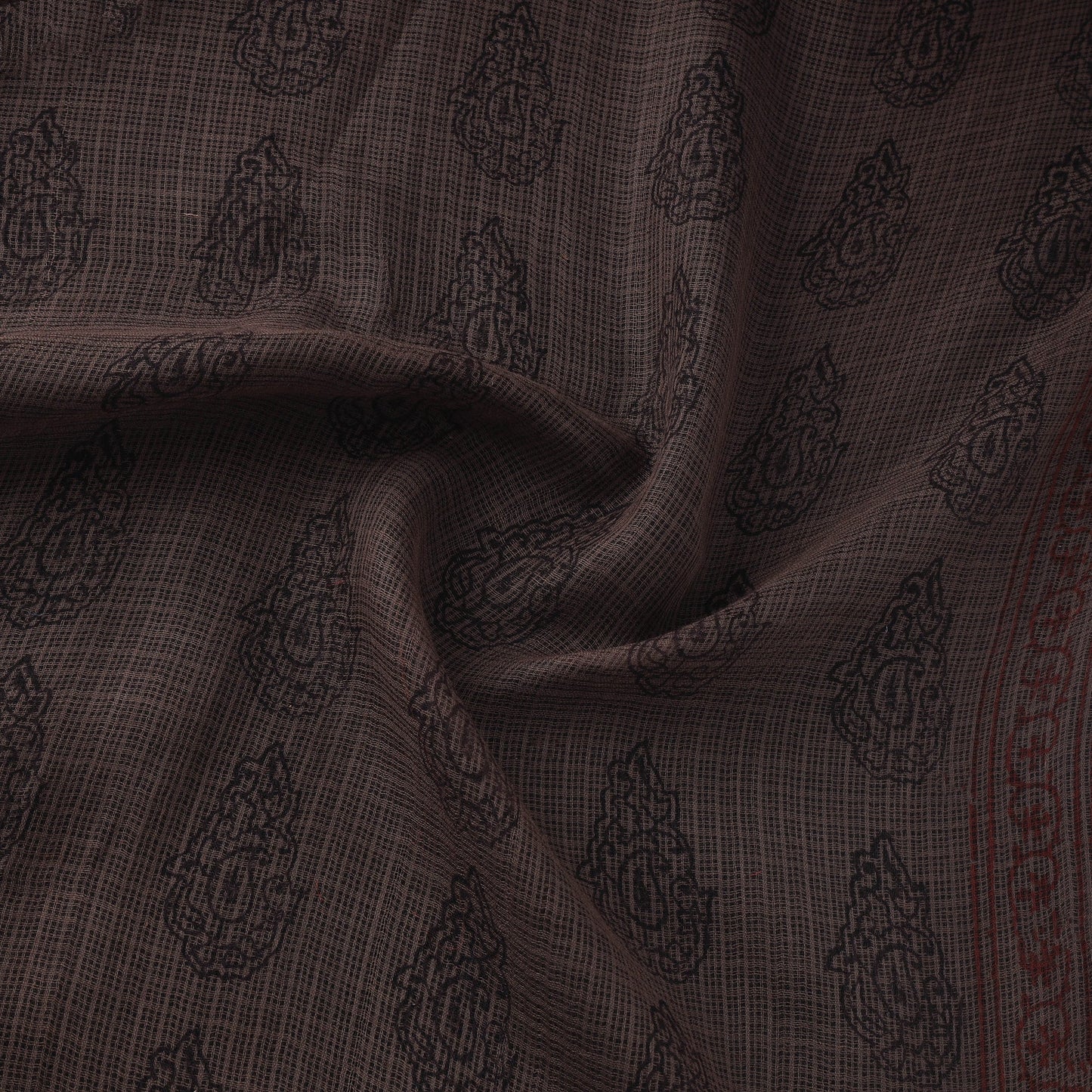 Natural dyed kota doria cotton hand bagh fabric 14