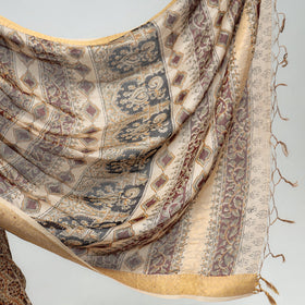 Original Pedana Kalamkari Block Print Silk Saree