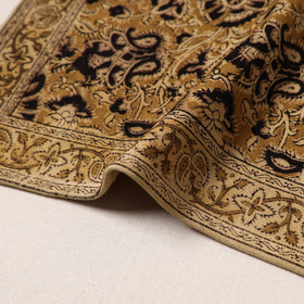 Brown - natural dyed pedana kalamkari cotton table mat 14