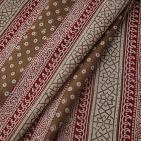 Natural dyed pure cotton hand block bagh print fabric 02