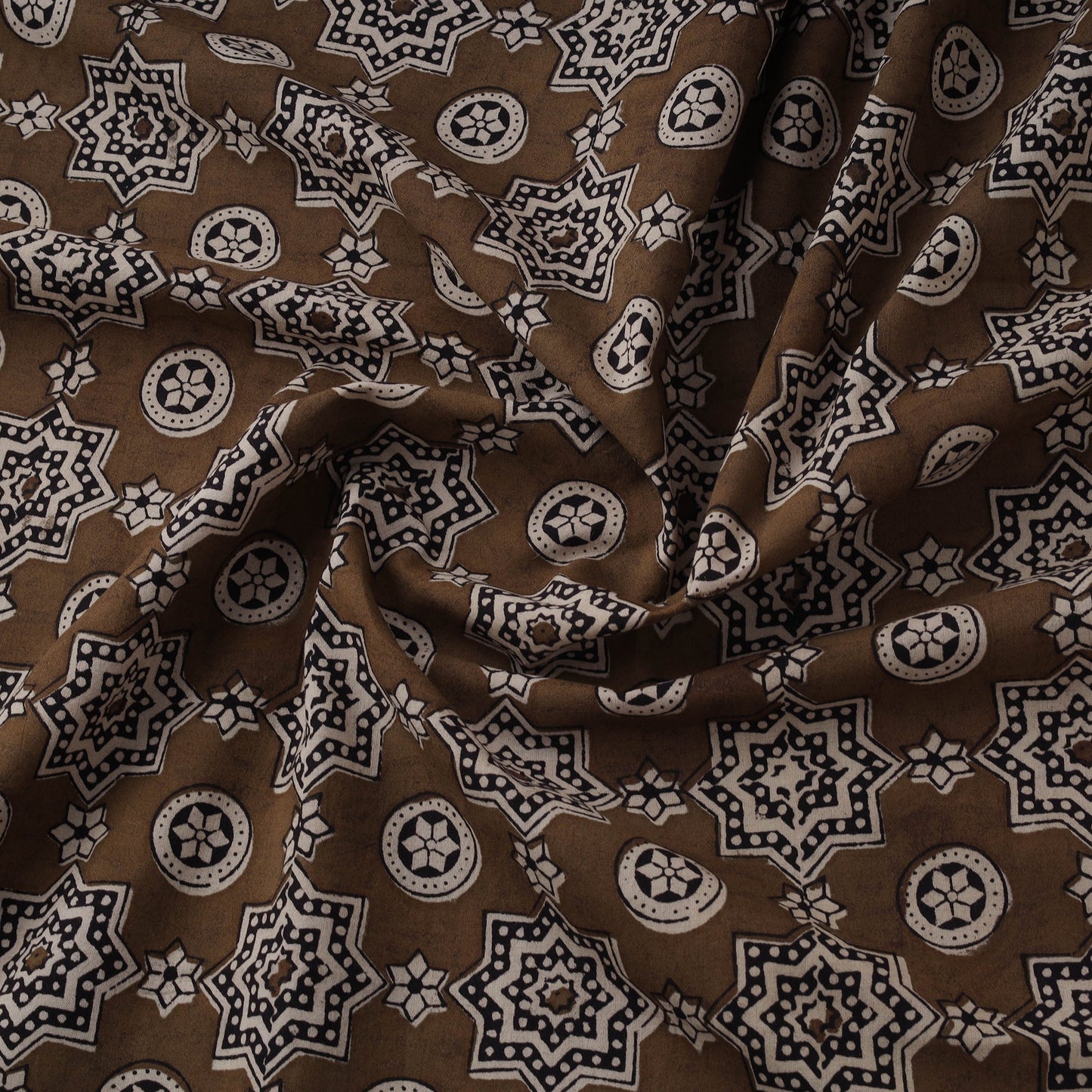 Natural dyed pure cotton hand block bagh print fabric 06