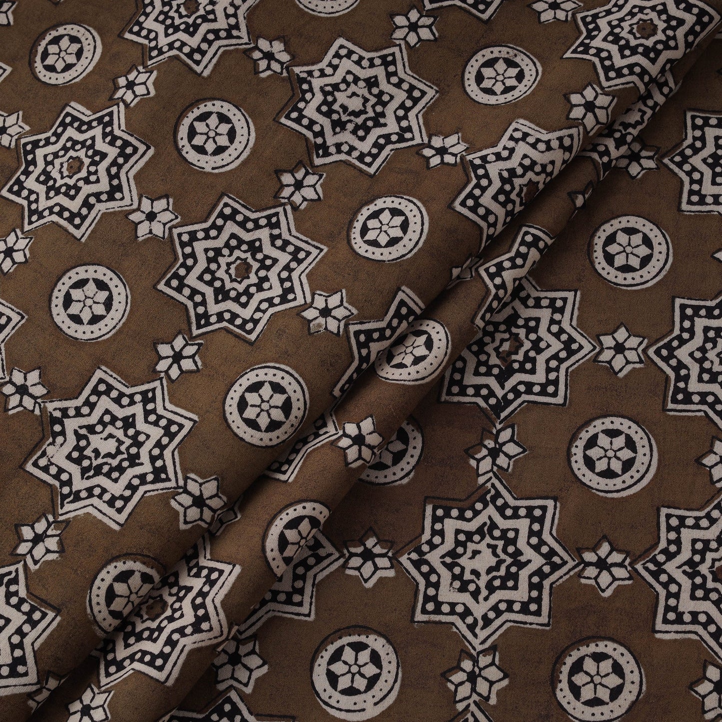 Natural dyed pure cotton hand block bagh print fabric 06