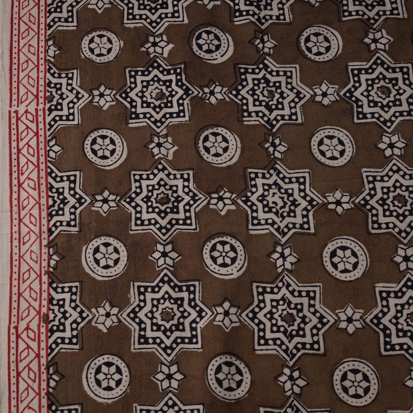 Natural dyed pure cotton hand block bagh print fabric 06