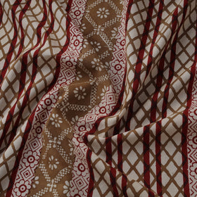 Natural dyed pure cotton hand block bagh print fabric 08