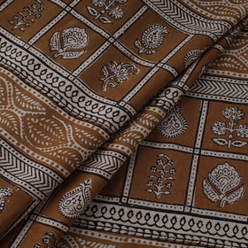 Natural dyed pure cotton hand block bagh print fabric 12