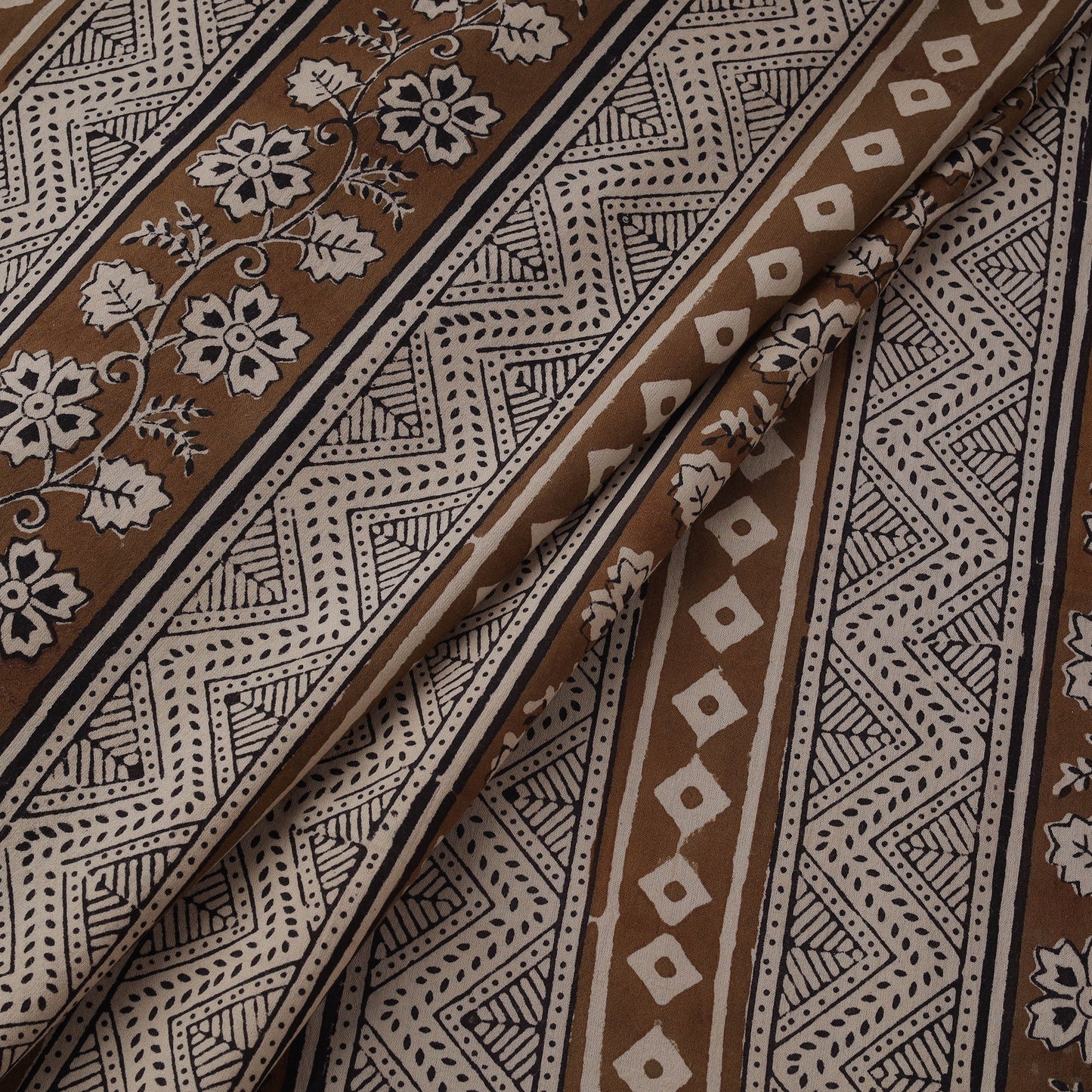 Natural dyed pure cotton hand block bagh print fabric 14
