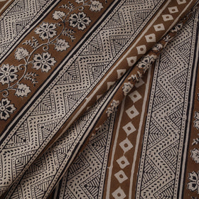 Natural dyed pure cotton hand block bagh print fabric 14